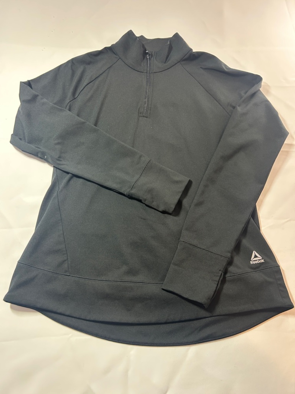 Reebok Black Athletic 1/4-Zip Training Top
